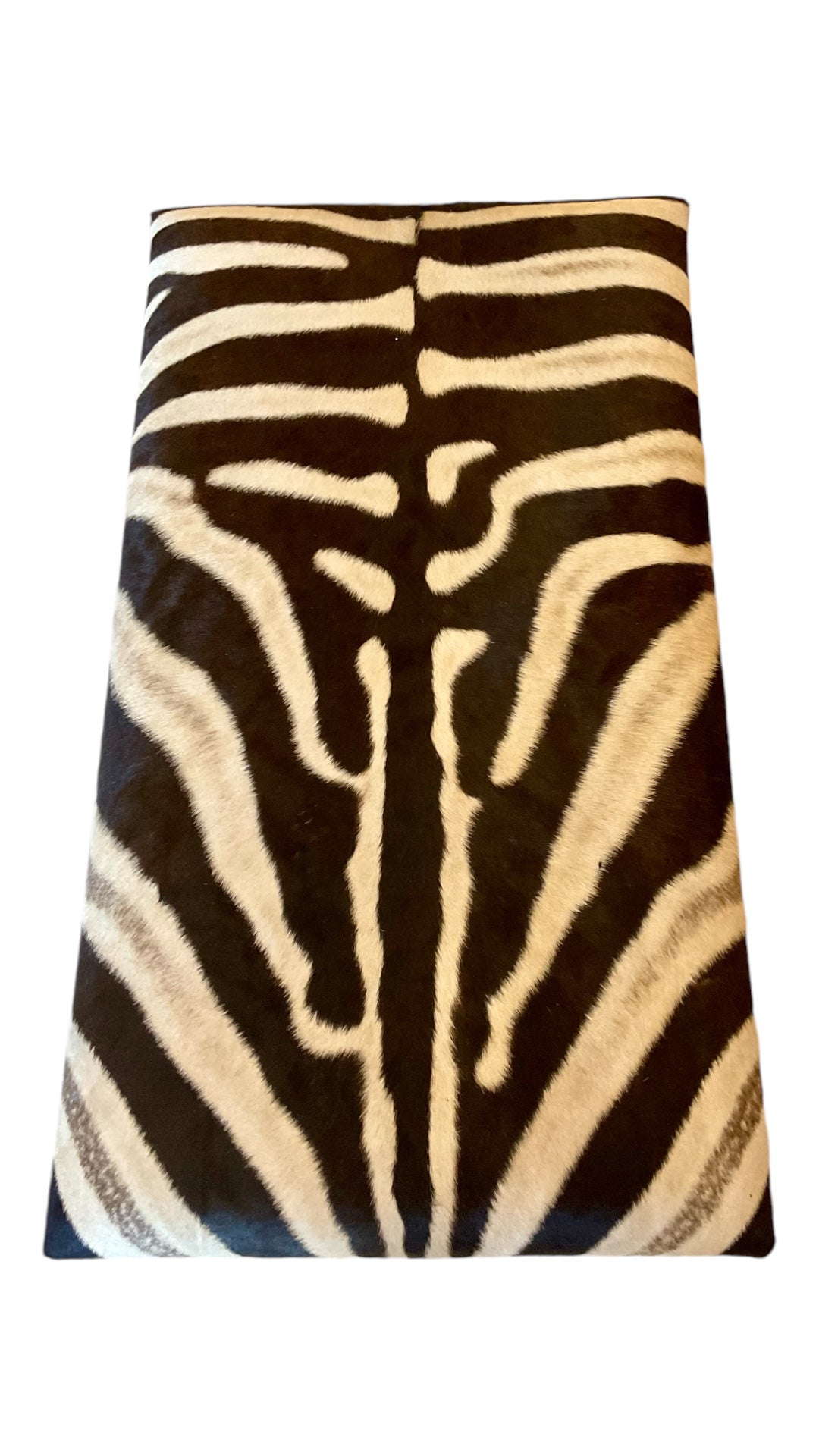 CHABBY SHIC Ottoman in Zebra Hide